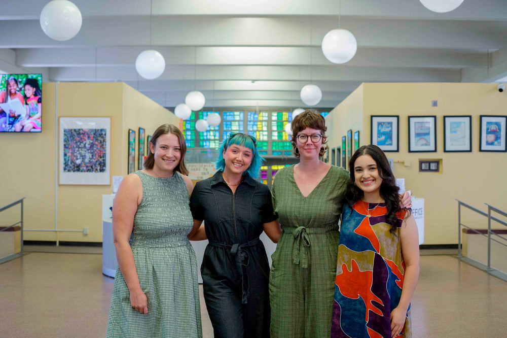 Team Photo (from left to right) Lindsey, Andrea, Dr. Moffitt, and Cristina 